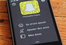 Snapchat écran accueil