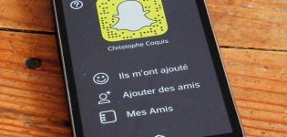 Snapchat écran accueil