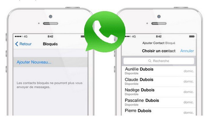 WhatsApp comment bloquer un contact