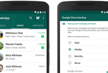 WhatsApp avec Google Drive