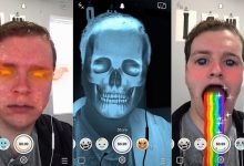 Snapchat mise à jour Lenses