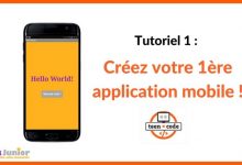 Tutoriel création application mobile Hello World