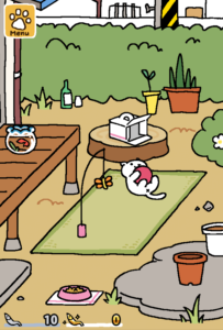 neko atsume playground jeux pour smartphone avec des chats