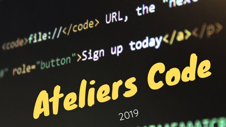 Atelier code rentrée 2019