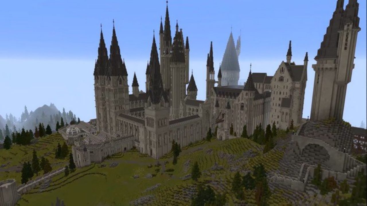 Le Chateau De Poudlard Dans Minecraft Une Video Presente Le Projet Geek Junior