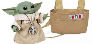 bébé yoda the mandalorian peluche animée sac