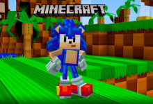 Sonic dans Minecraft !