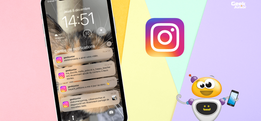 Gérer notifications Instagram