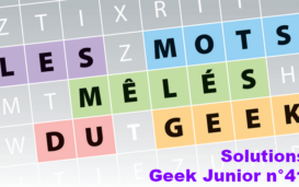 Mots mêlés Geek Junior n°41