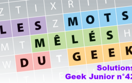 Mots mêlés Geek Junior n°42