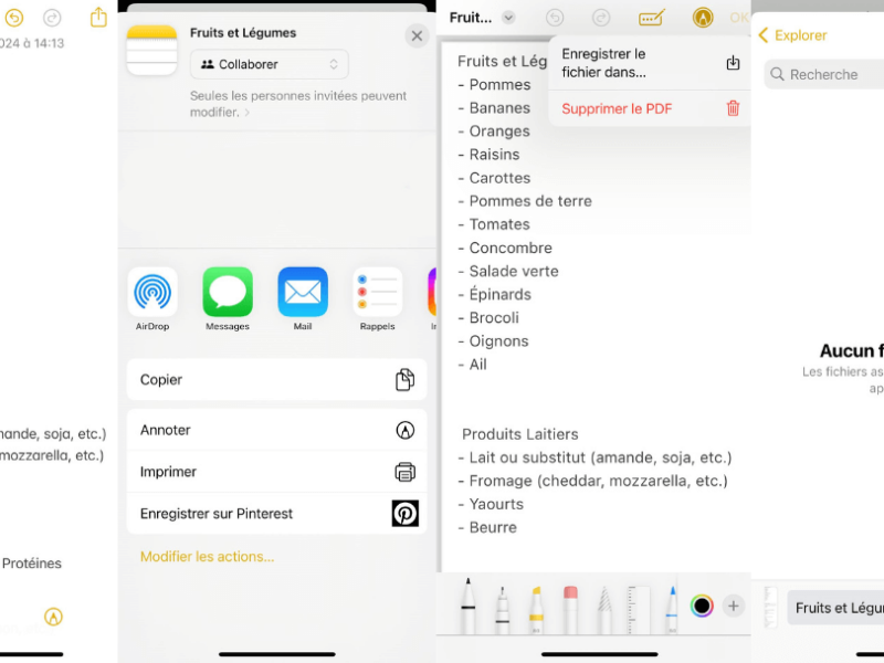 Note PDF iPhone