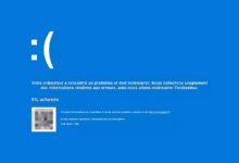 écran bleu Microsoft